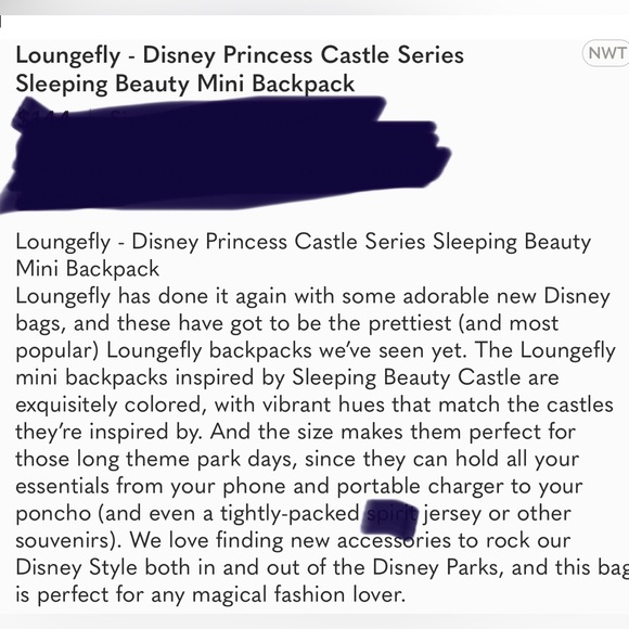 Sleeping Beauty Mini Backpack - Picture 5 of 5